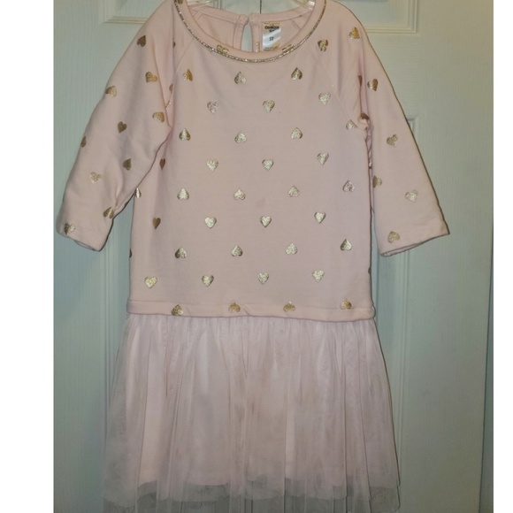 COPY - OSHKOSH B'GOSH PINK HEART TUTU DRESS SIZE 5T - Picture 1 of 8